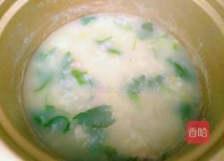 肉丝菠菜米粥的做法图解9