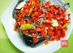 剁椒鸦片鱼头的做法图解4