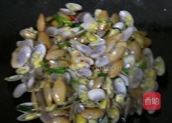 香葱炒花甲的做法图解6