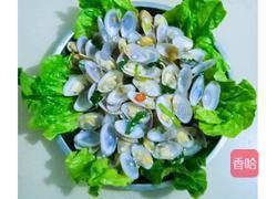 香葱炒花甲的做法图解7