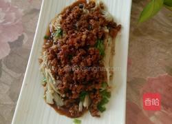 辣味肉沫金针菇的做法图解4