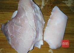 花菜青椒肉片的做法图解1