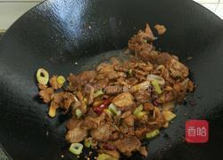 扁豆角炒肉的做法图解3