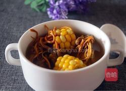 虫草花玉米龙骨汤的做法图解6