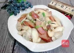 鸡腿菇烧腊肠的做法图解10