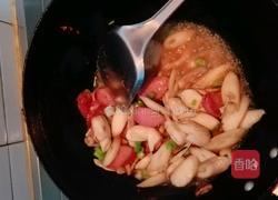 鸡腿菇烧腊肠的做法图解9