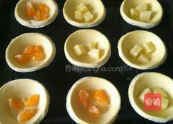 Illustration of how to make whole egg tarts without light cream 6