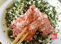 荠菜肉蒸包的做法图解6