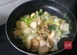 豆腐炒白菜的做法图解7