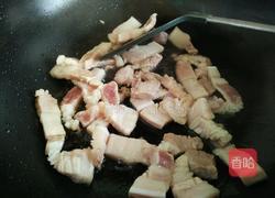 青菜烧大肉的做法图解3