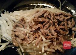 萝卜丝炒牛肉丝的做法图解4