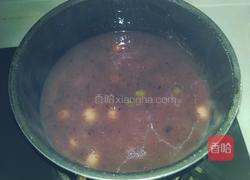 赤豆糊果蔬汁小元宵的做法图解3