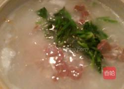 菠菜猪肝粥的做法图解7
