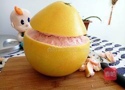 巧扒柚子皮的做法图解3