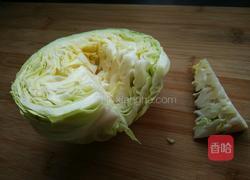 素炒包菜的做法图解2