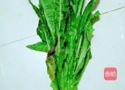 炒莴苣叶蒸菜的做法图解1