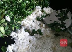 芥蓝火腿炒饭的做法图解9