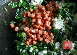 芥蓝火腿炒饭的做法图解10