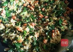 芥蓝火腿炒饭的做法图解11