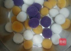 桂花杏仁三色芋圆的做法图解7