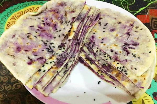 紫薯芝麻薄饼