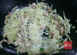 佛手瓜炒肉丝的做法图解6