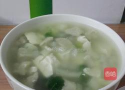 马鲛鱼丸白萝卜豆腐白菜汤的做法图解4