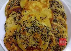 Illustration of how to make sweet sweet potato and sesame cake 10