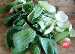 肉炒香菇油菜的做法图解1
