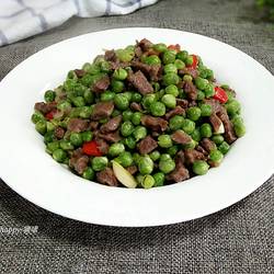 鲜豌豆牛肉粒的做法[图]