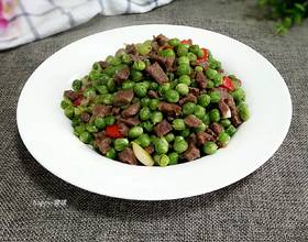 鲜豌豆牛肉粒[图]