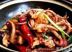 干锅鱿鱼须(孜然香辣版)的做法图解15