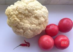 咖喱番茄焖菜花的做法图解1