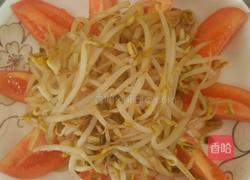 番茄配豆芽的做法图解5