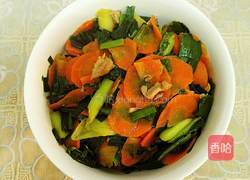 胡萝卜炒青蒜的做法图解7