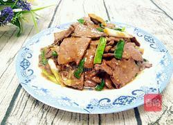 蒜苗爆猪肝的做法图解9