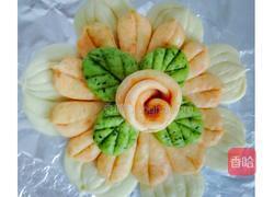 三色花式馒头的做法图解7