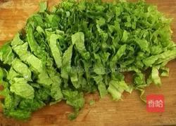 莴苣叶炒肉片的做法图解2