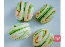 彩色花馒头的做法图解6