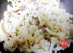 肉片爆炒有机菜花的做法图解5