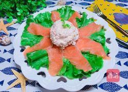 烟熏三文鱼色拉的做法图解5