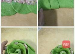 多样玫瑰花卷花样花卷与多样饺子大全的做法图解5
