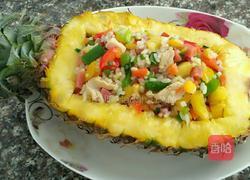 五彩菠萝饭的做法图解13