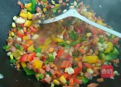 五彩菠萝饭的做法图解8