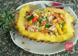 五彩菠萝饭的做法图解12