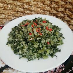 芹菜叶麦饭的做法[图]