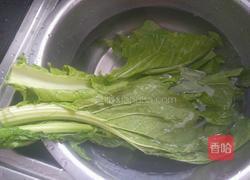 清炒芥菜的做法图解1