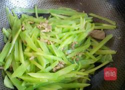 肉炒莴苣丝的做法图解5