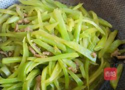 肉炒莴苣丝的做法图解6