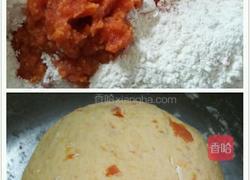 红萝卜泥热狗馒头的做法图解2